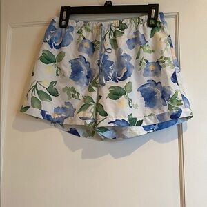 Weddingstar Floral Fabric with Blue and Green Accents